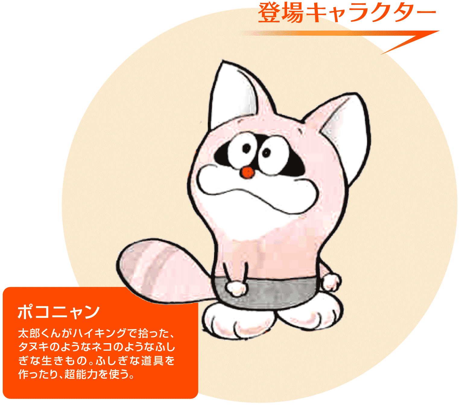 「ポコニャン」登場キャラクターの説明文